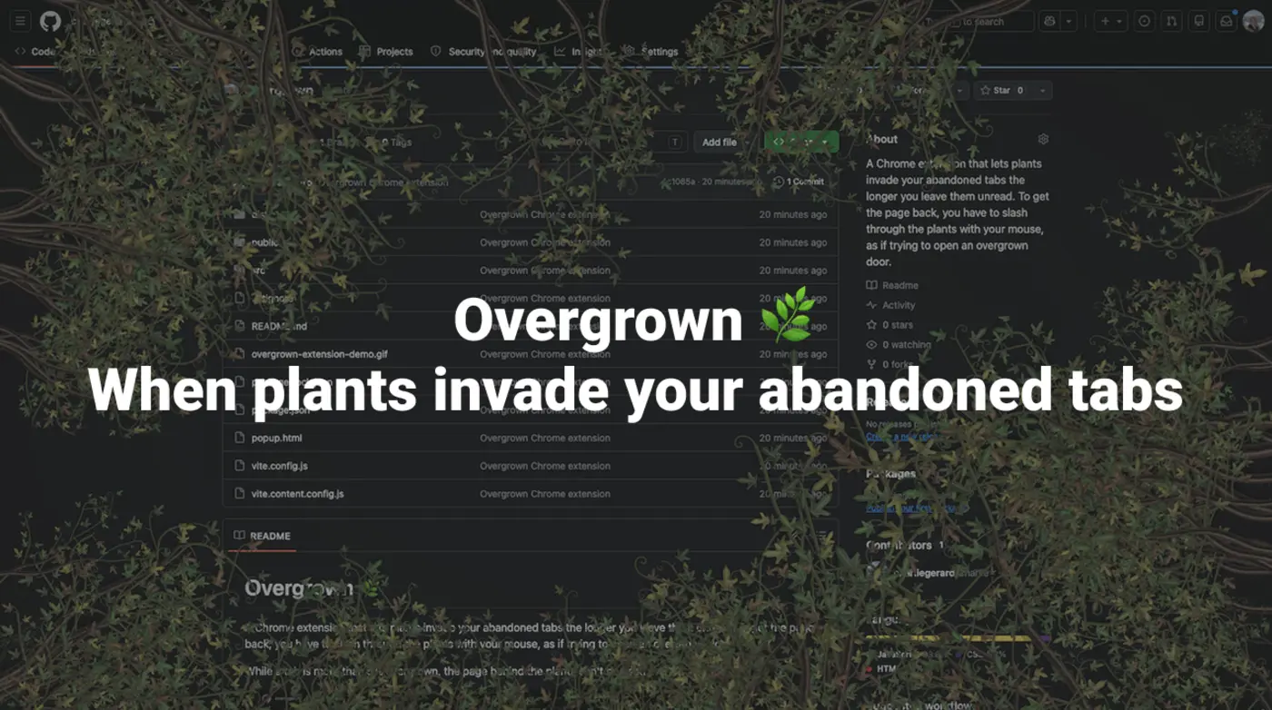 overgrown when plants invade your abandoned tabs