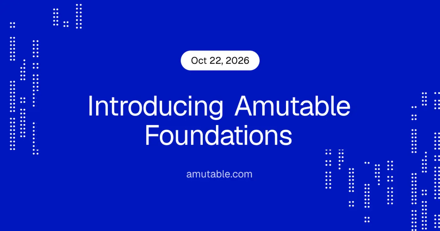 introducing amutable foundations
