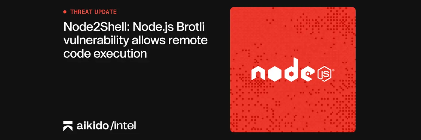 node2shell nodejs brotli vulnerability allows remote code execution