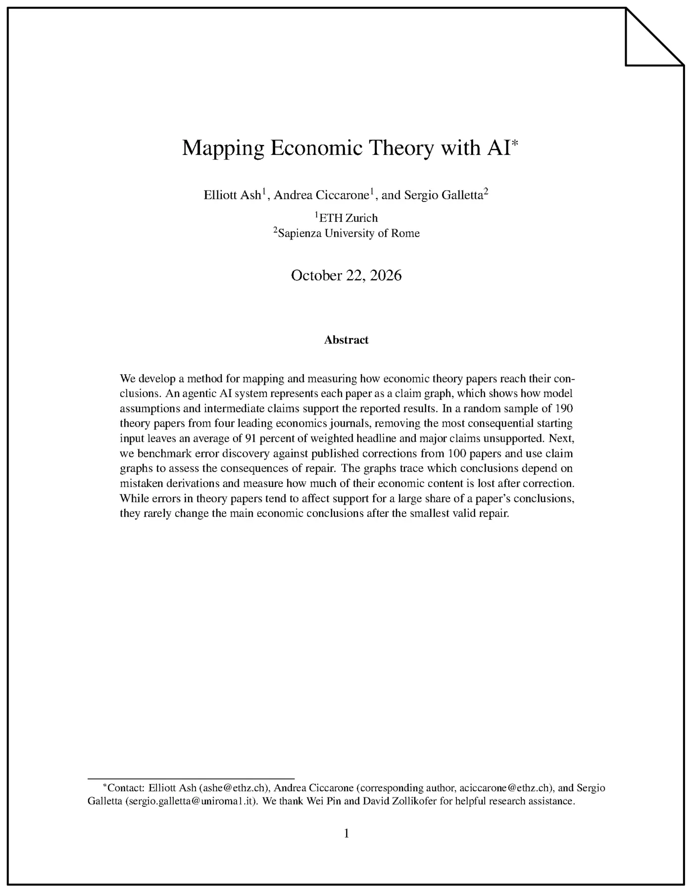 mapping economic theory with ai pdf
