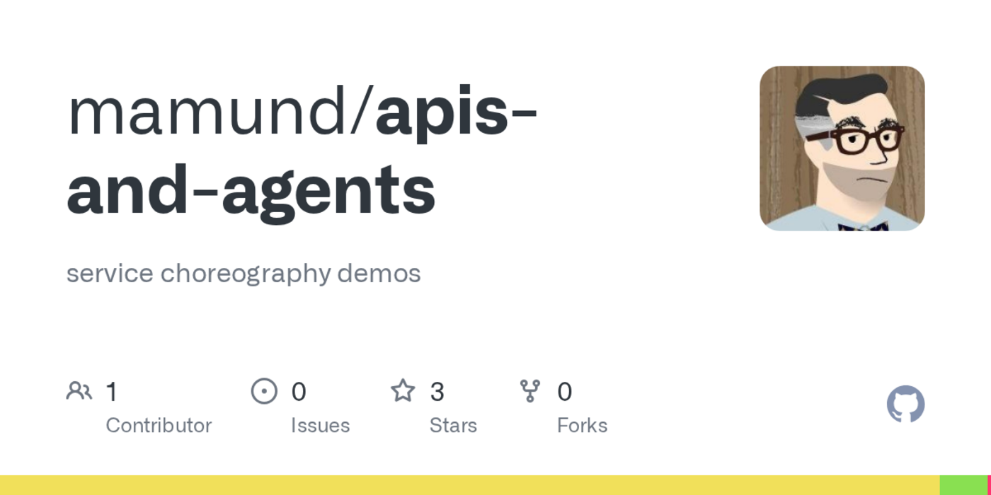 github mamundapisandagents service choreography demos