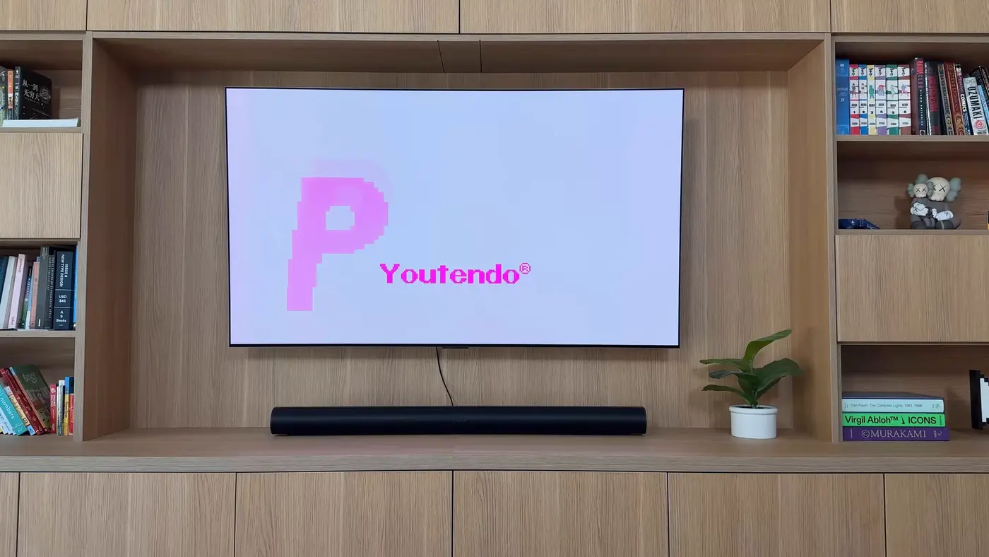 i turned my tv into a game boy color with a pokemon town as my home screen