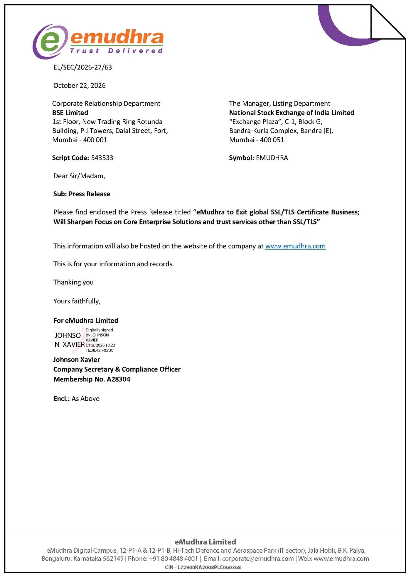 emudhrax27s press release on the ca compromise pdf