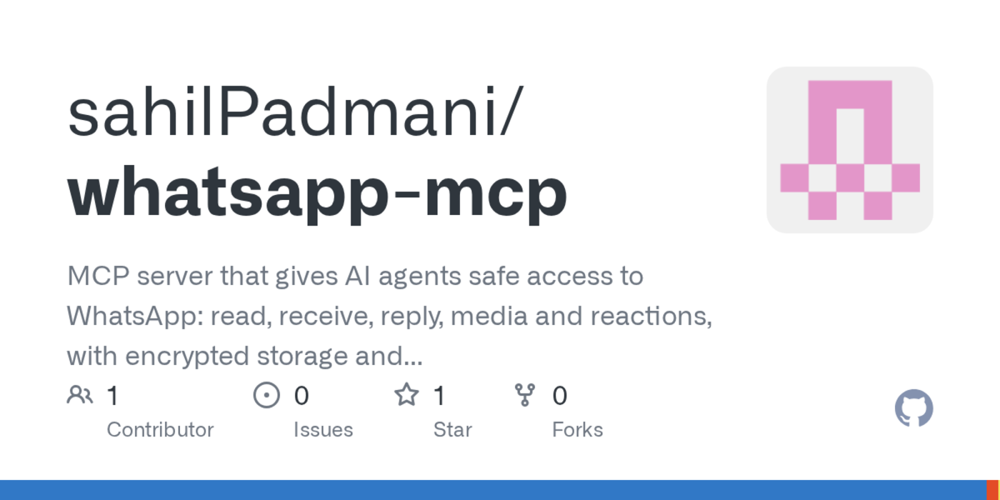 show hn whatsapp mcp an mcp server for interacting with whatsapp