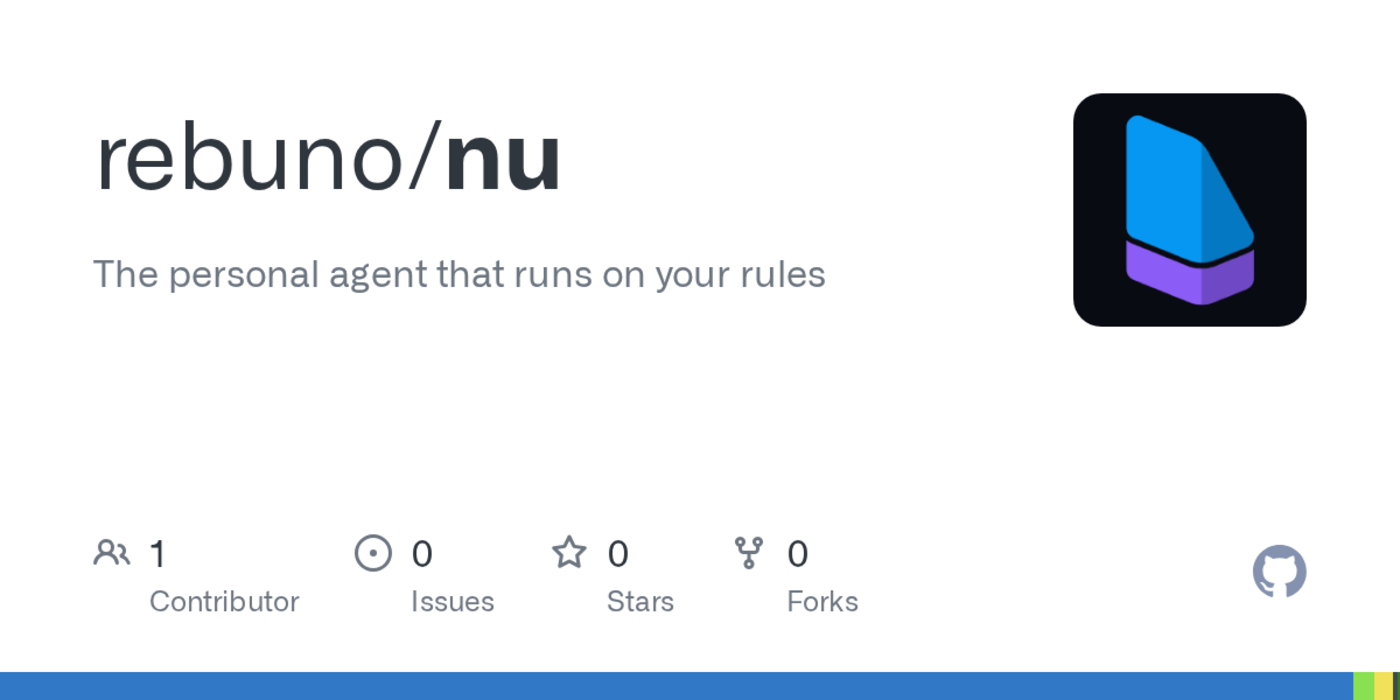 nu the personal agent that runs on your rules