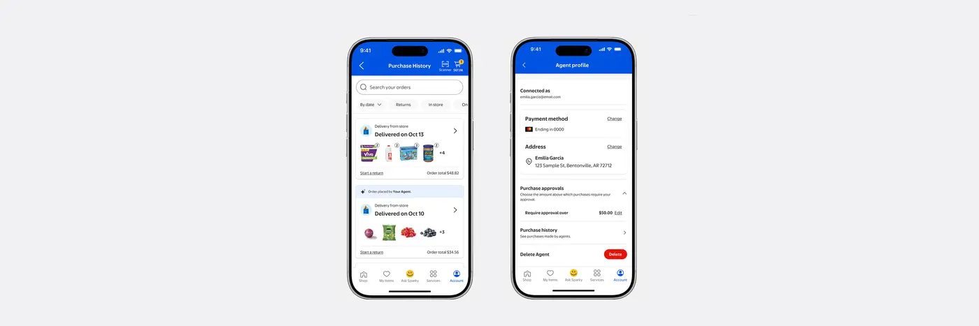 walmart makes it possible for agents to shop on behalf of customers