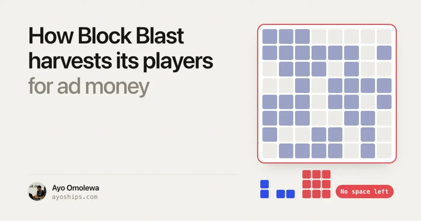 how block blast harvests its players for ad money