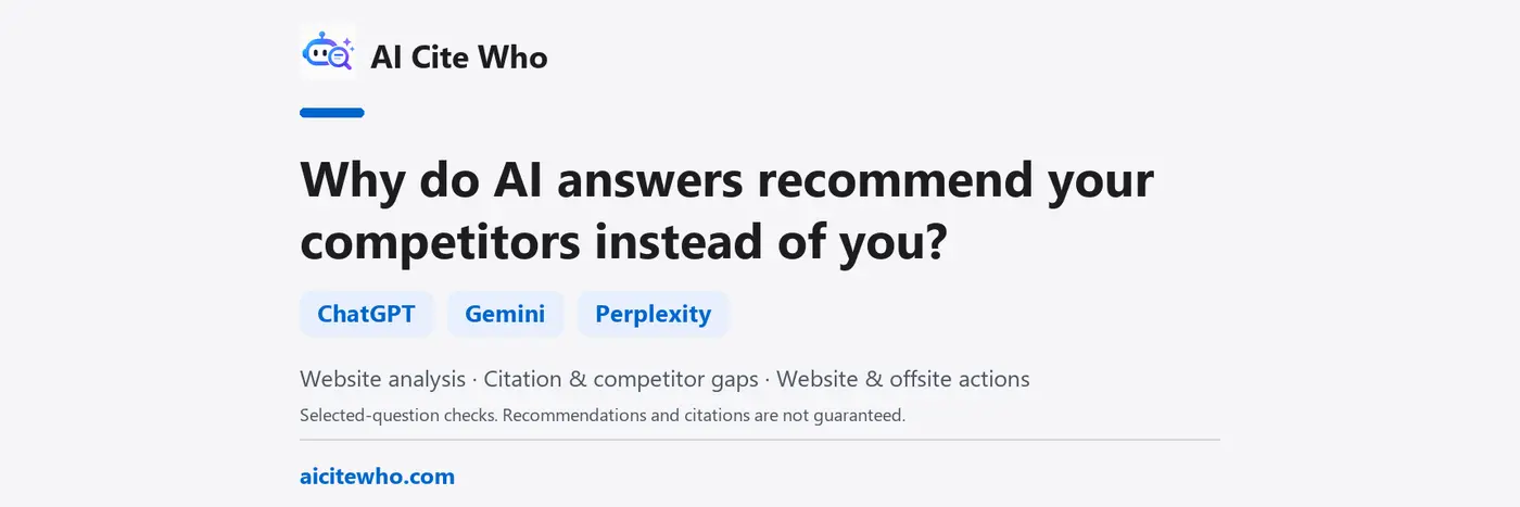 show hn inspect ai recommendation evidence and turn findings into website tasks