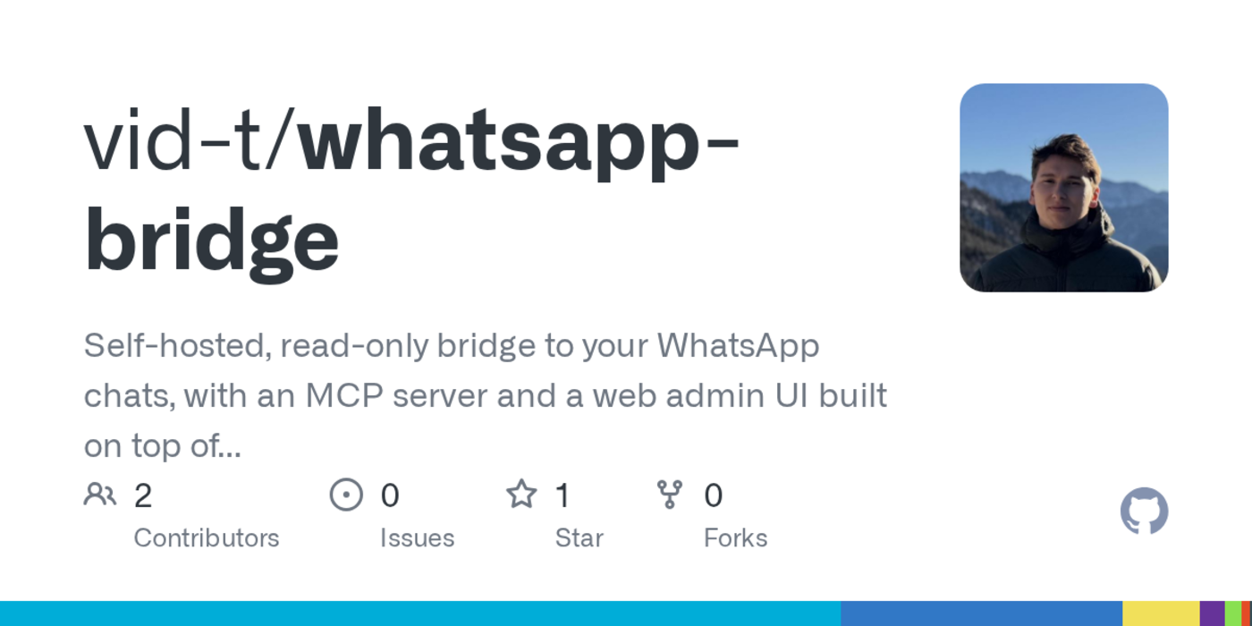 show hn whatsapp bridge for those with their own vps
