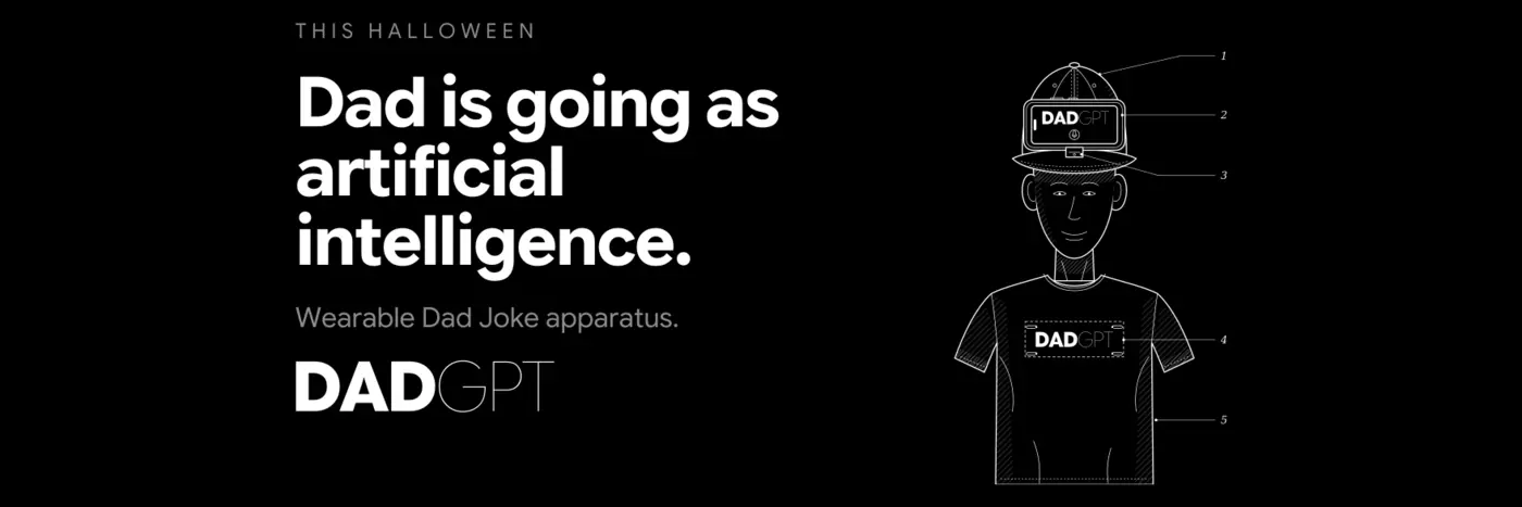 show hn dadgpt open source halloween costume