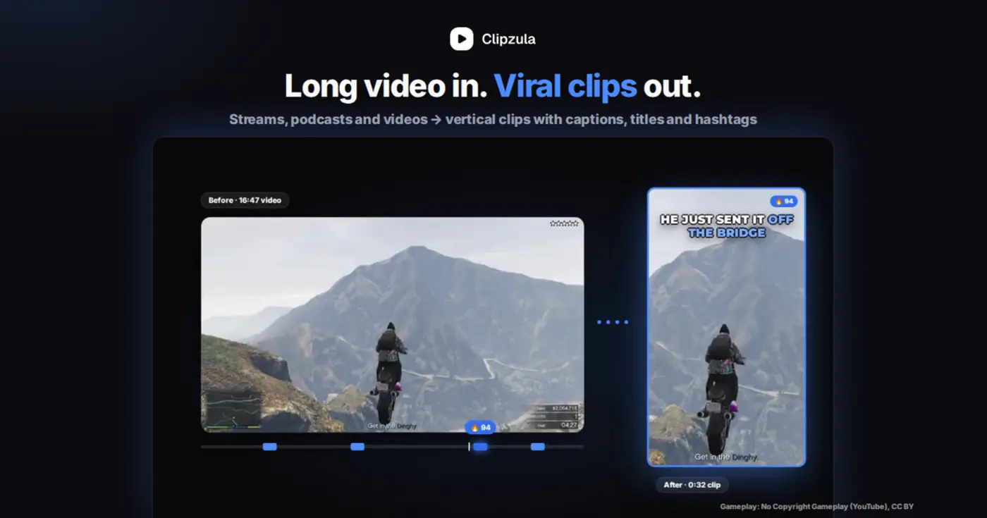 one long video in your best clips out