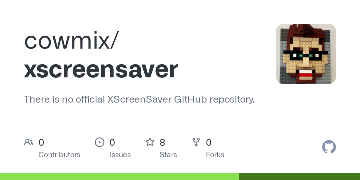 there is no official xscreensaver github repository