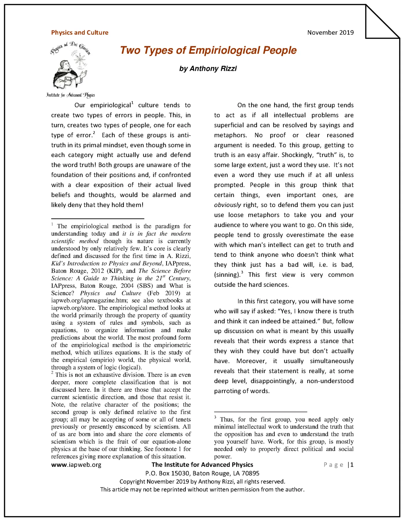two types of empiriological people2019 pdf