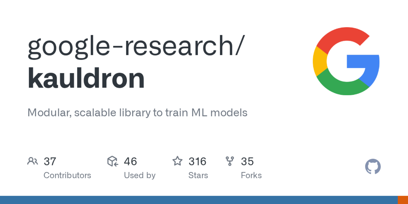 kauldron modular scalable library to train ml models