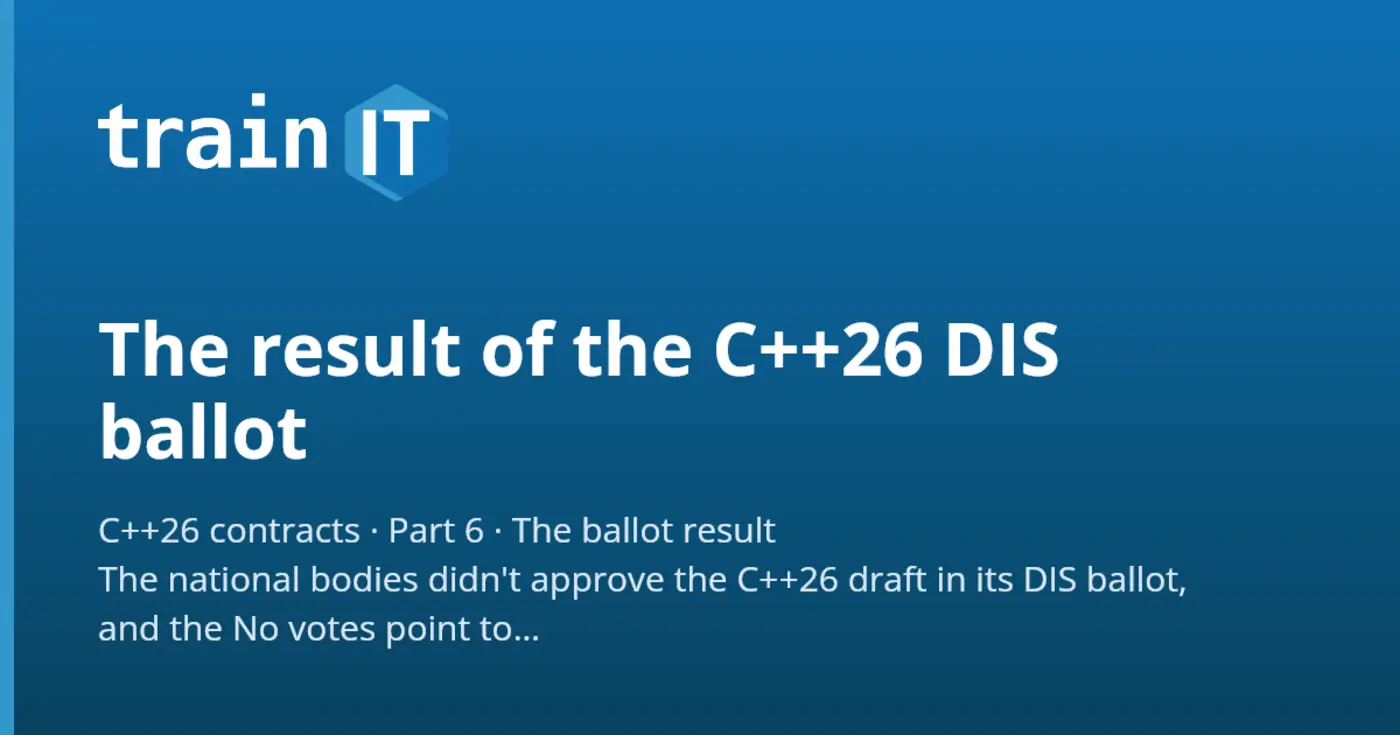 the result of the c26 dis ballot