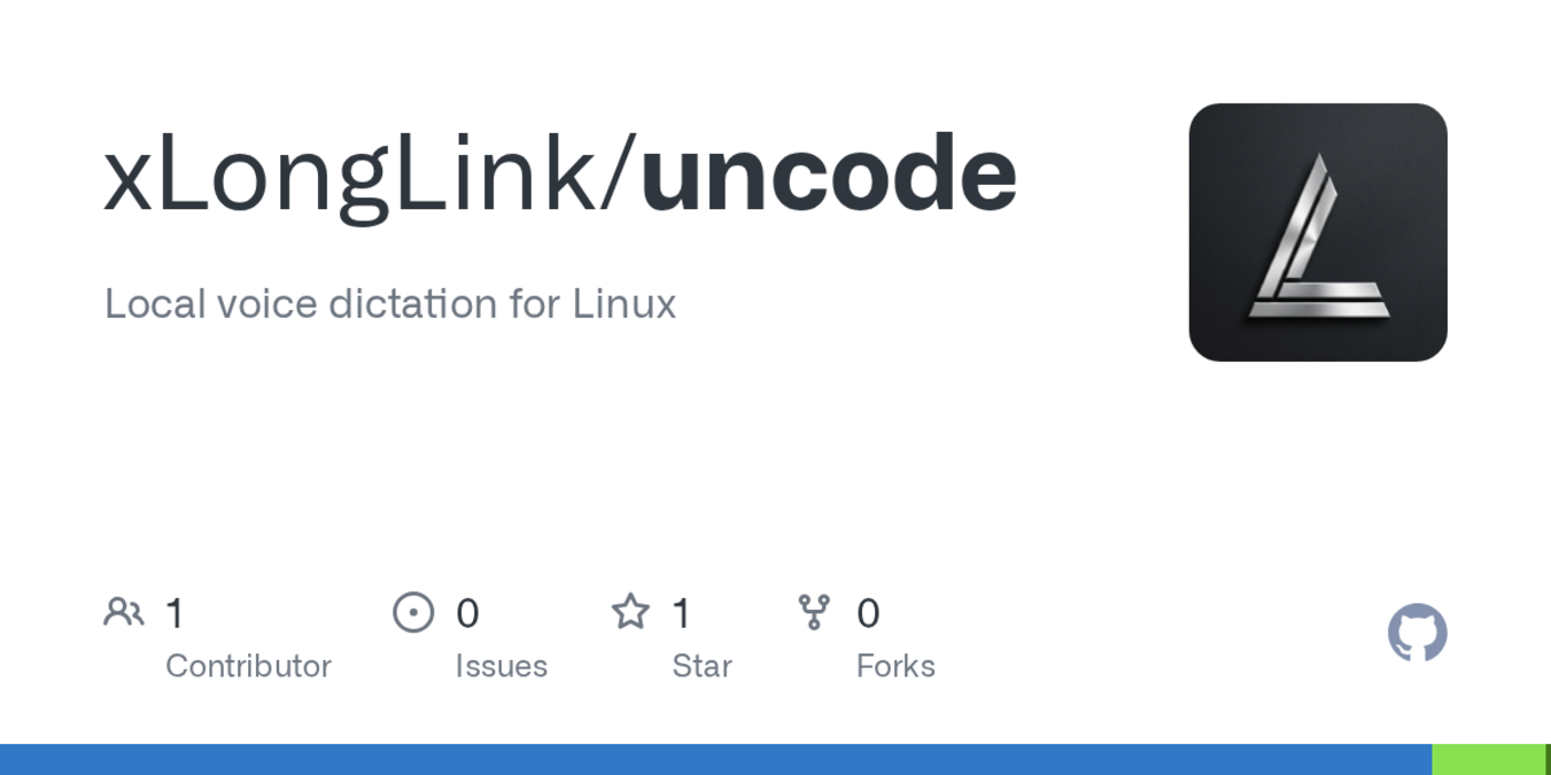 show hn uncode local voice dictation for linux