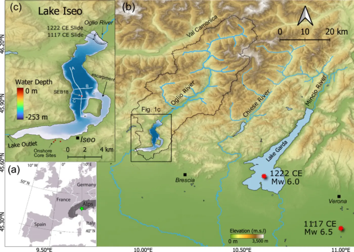 humanenhanced tsunami hazard in large lakes
