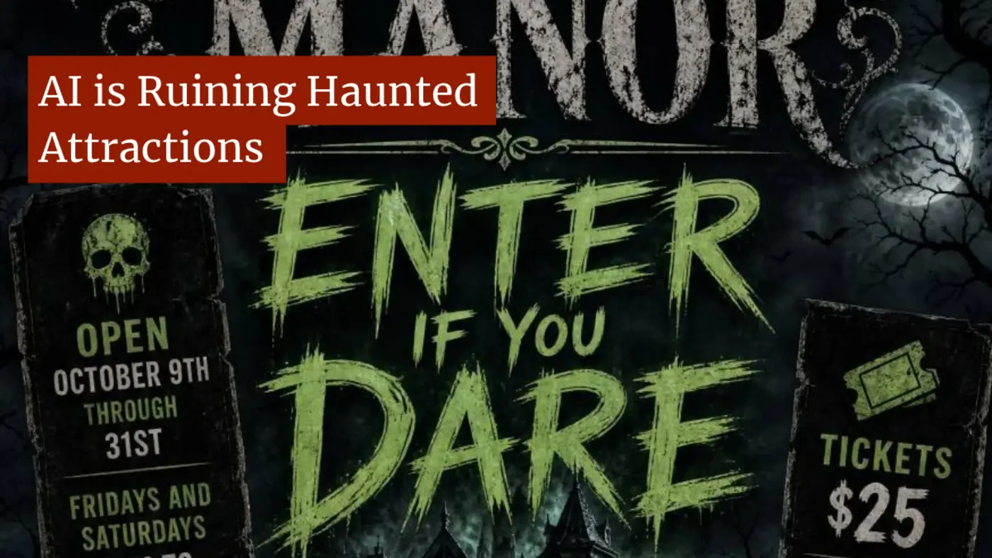 ai is ruining haunted houses