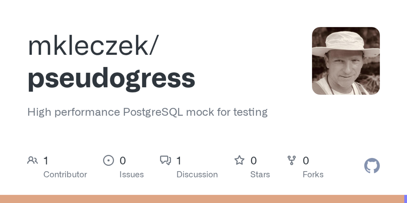 show hn pseudogress high performance postgresql mock for testing