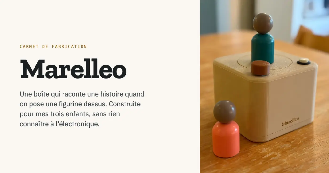 show hn marelleo an opensource story box i built for my kids using esp32