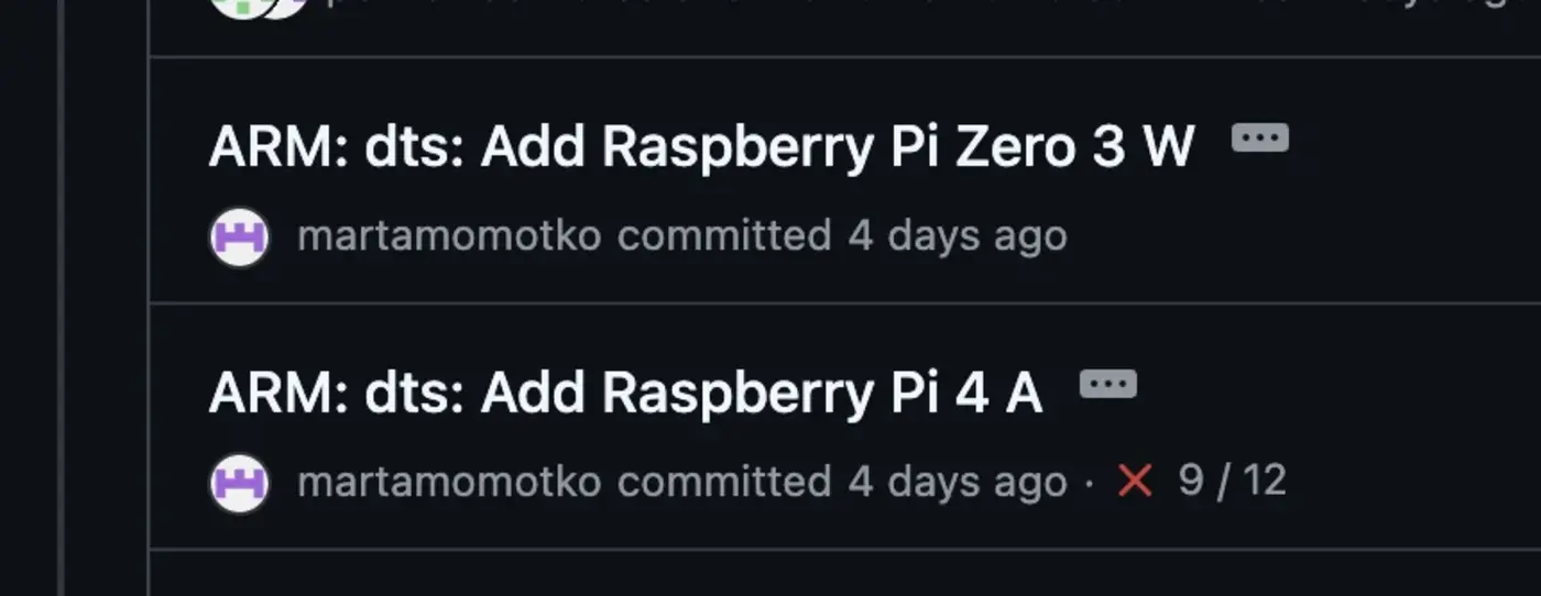 raspberry pi zero 3w and pi 4 model a spotted in device trees