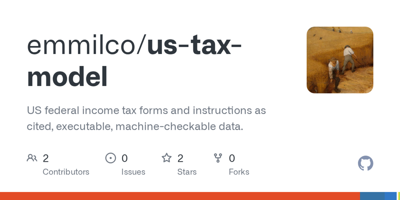 show hn a proofofconcept formalization of the irs federal tax forms