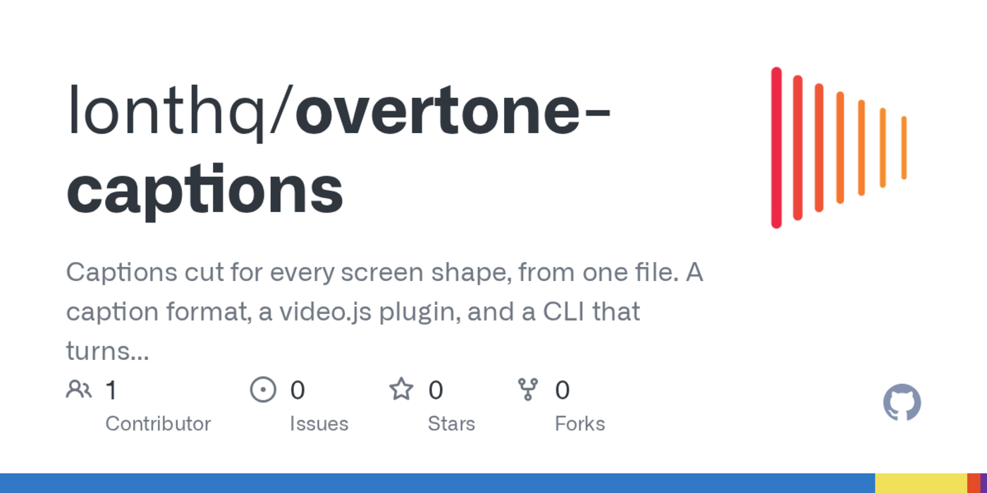 show hn overtone transcribe correct and cut captions for any screen shape