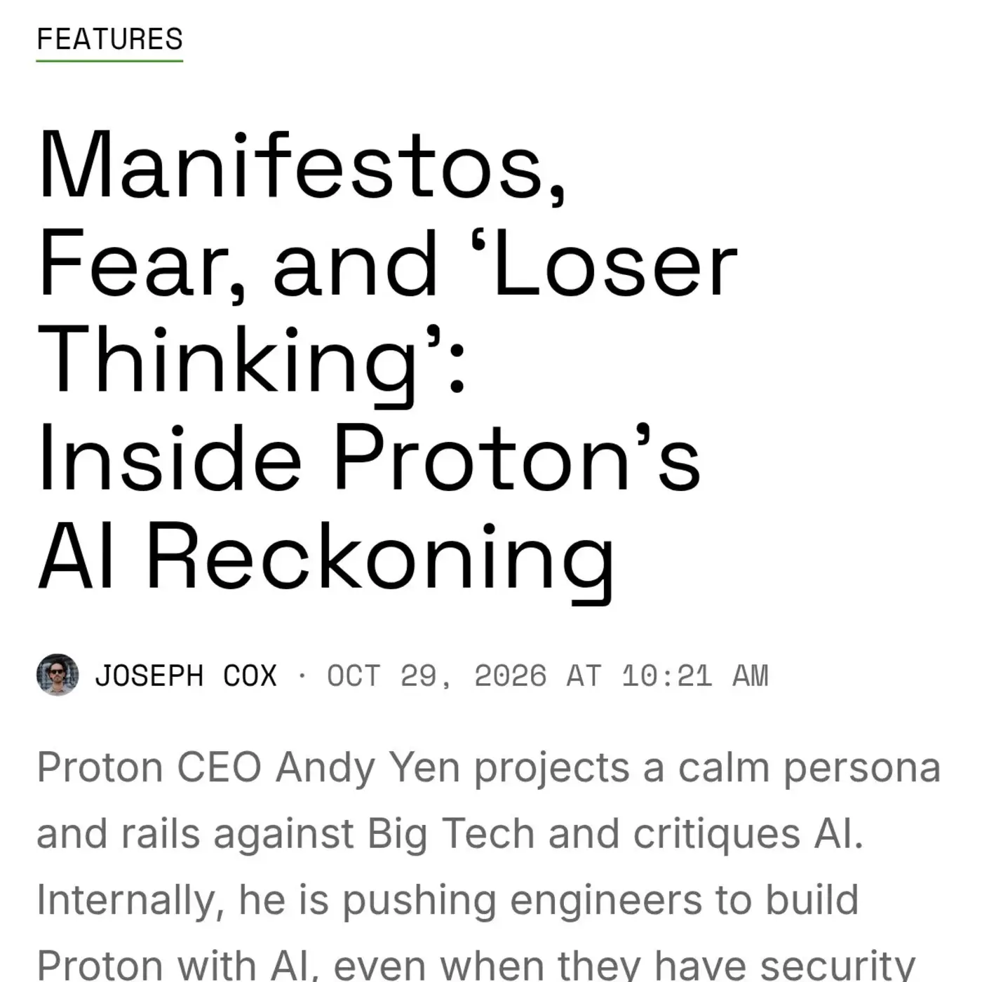 proton ceo andy yen quotthis will be the last year that we hire engineersquot
