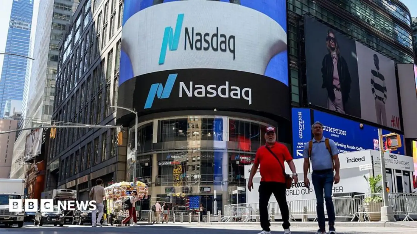 us tech stocks see sharp falls over ai cost fears