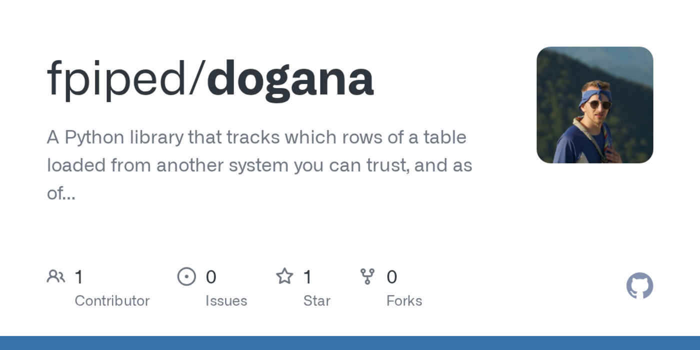 dogana a protocol for trusting tables copied from other systems