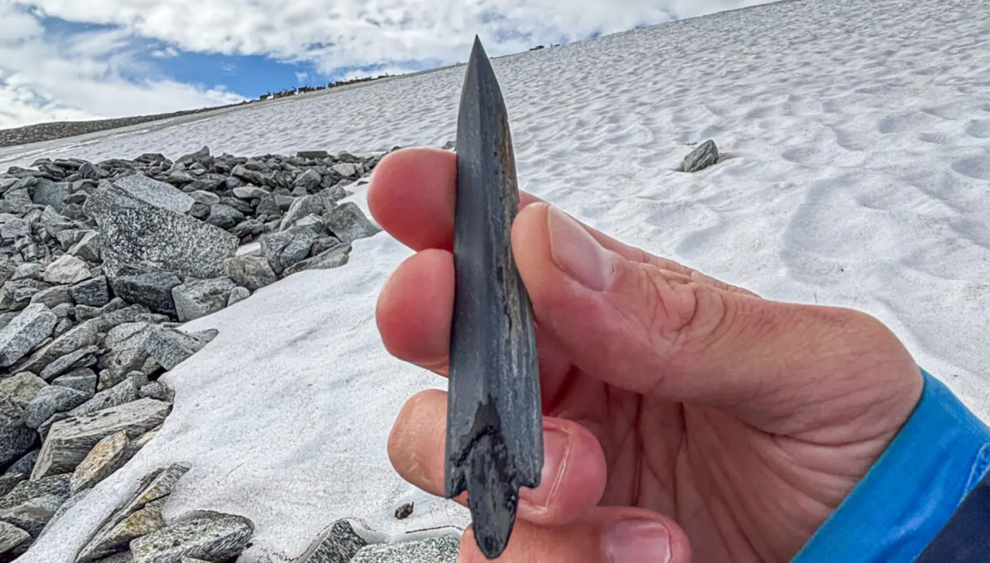 the oldest ice disappears and the stone age emerges from it